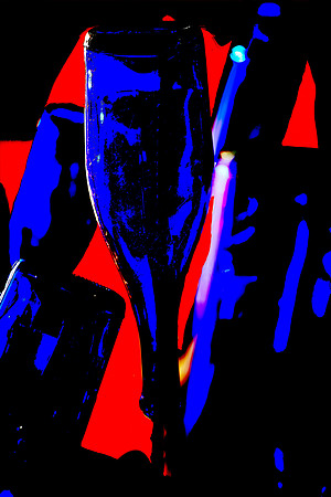 Blue Wine Bottles