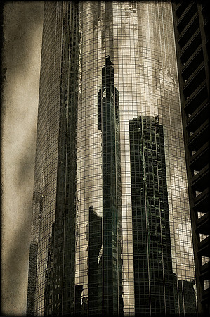 Downtown Houston Texas Building Reflections