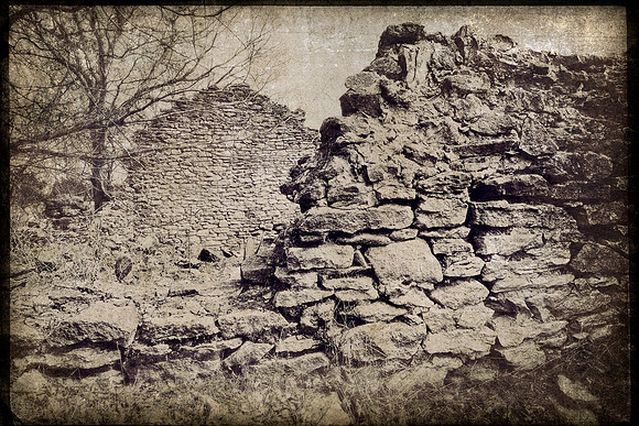 Old Baylor College Wall Ruins 1